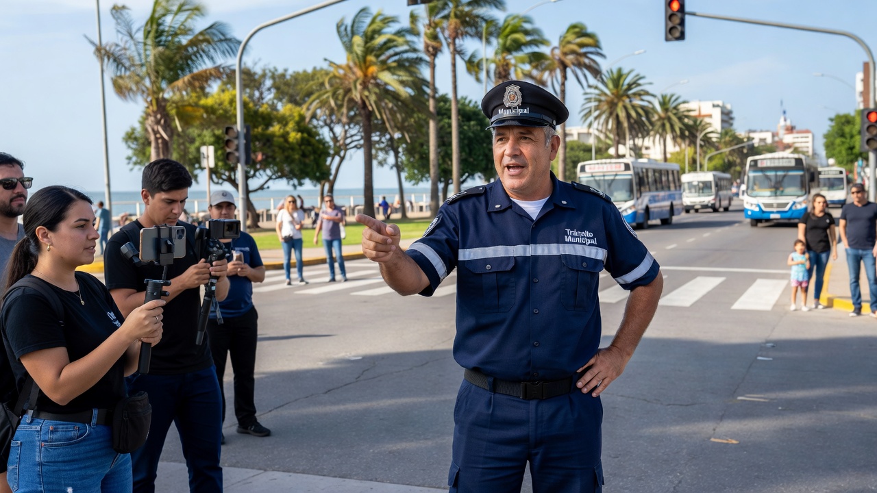De las calles de Mar del Plata a TikTok: el inspector de tránsito que convirtió la seguridad vial en contenido viral