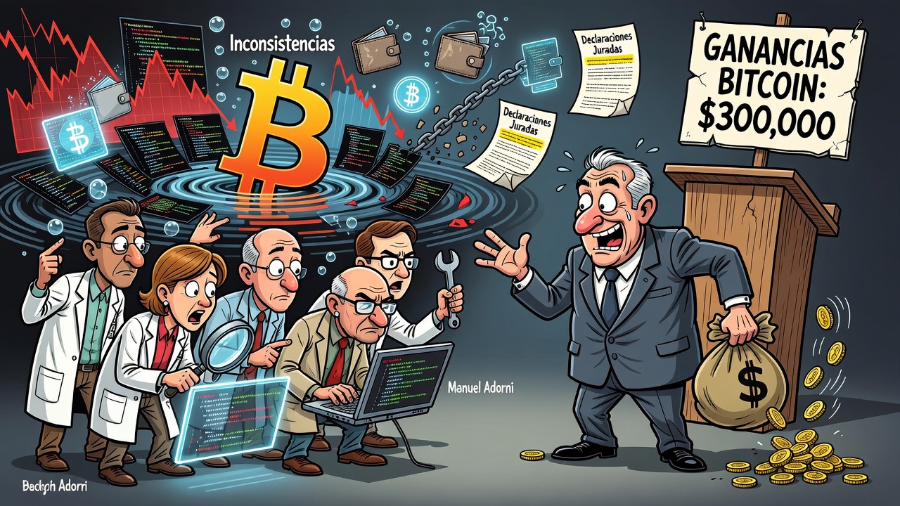 Especialistas en blockchain cuestionan el relato de Adorni sobre sus ganancias con Bitcoin