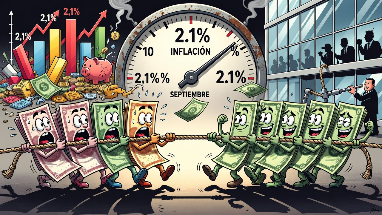 Bandas del dólar se ajustarán 2,1% en septiembre tras dato de inflación