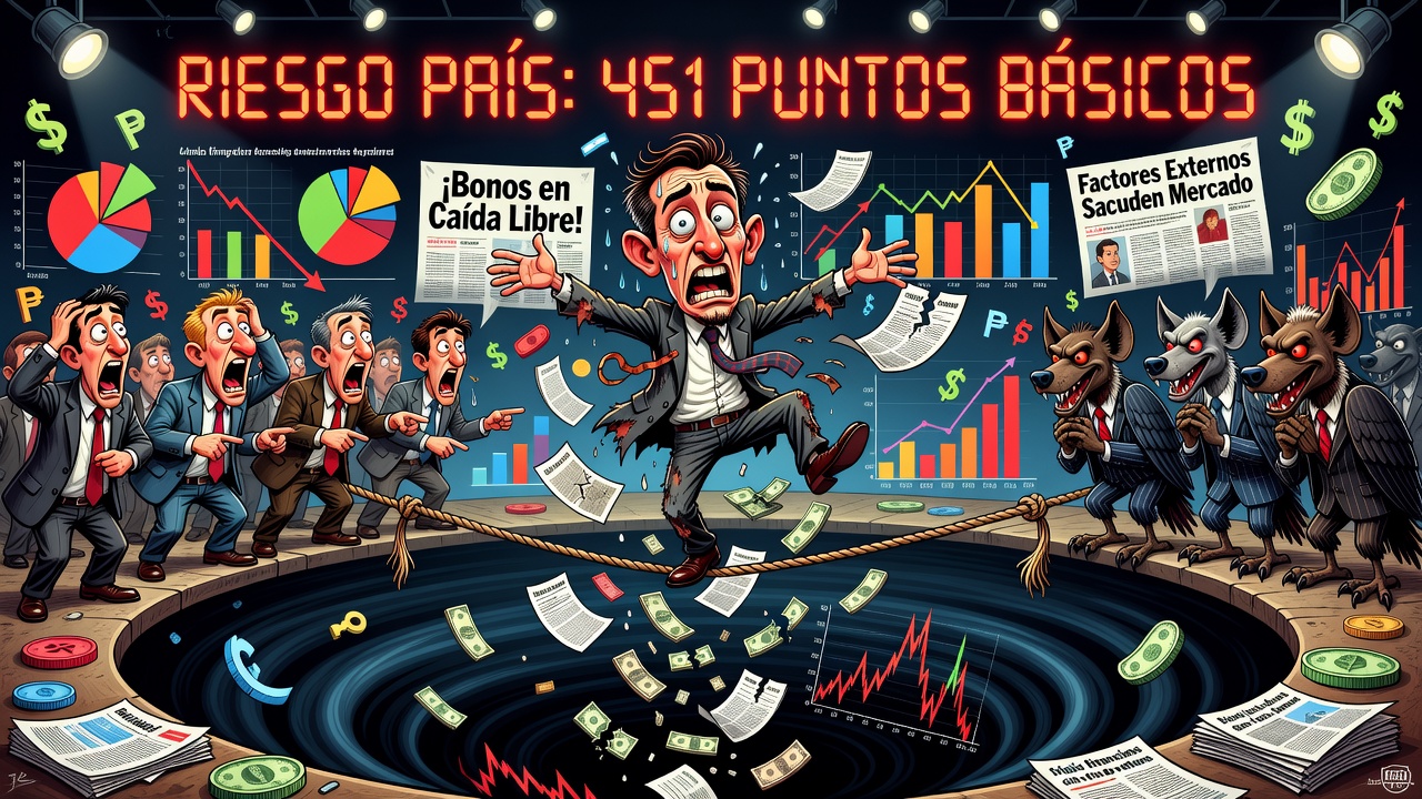 Image for Riesgo país se ubica en 451 puntos básicos
