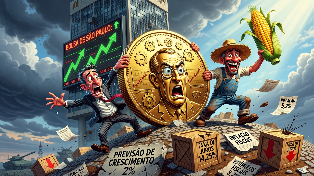 Image for Banco Central de Brasil eleva previsión de crecimiento al 2% y reduce la tasa de interés al 14,25%
