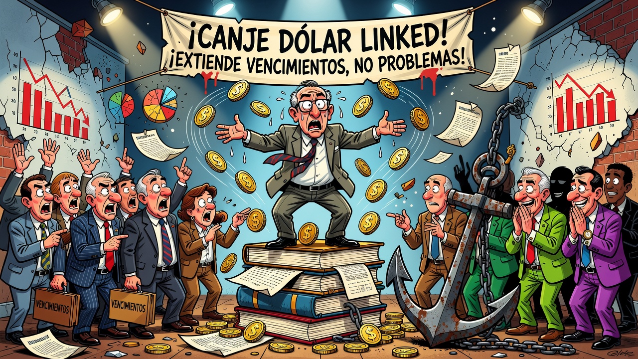 Image for Economía lanzó un canje dólar linked y busca extender vencimientos por el equivalente a u$s4.000 millones