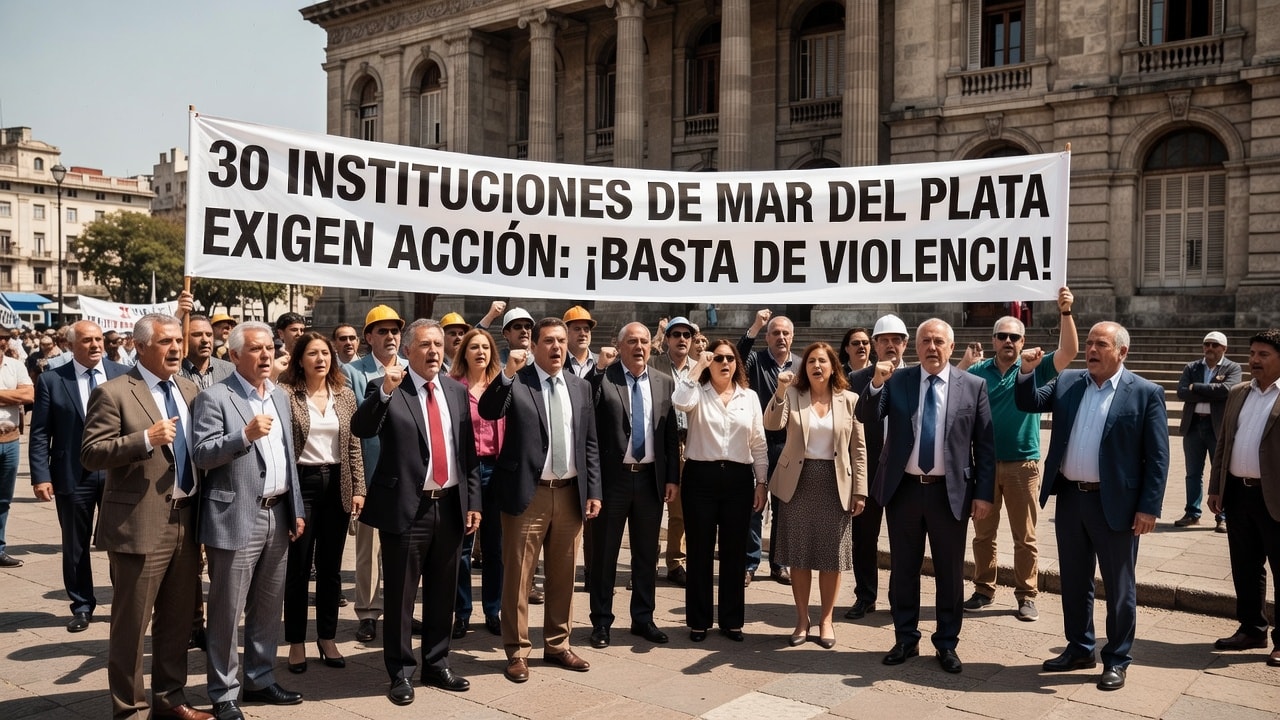 Instituciones marplatenses critican el silencio político ante la creciente violencia