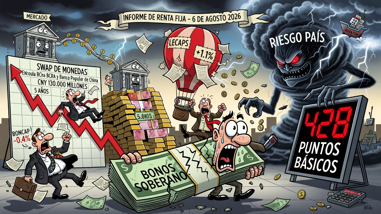 Image for Bonos soberanos cierran con bajas y riesgo país sube a 428 puntos