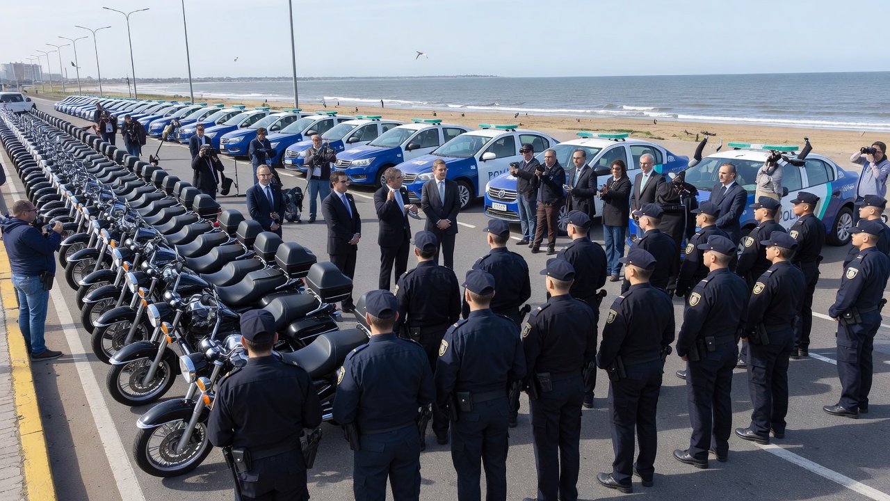 Provincia anunció la incorporación de 50 patrulleros, 36 motos y 170 efectivos para reforzar la seguridad en Mar del Plata