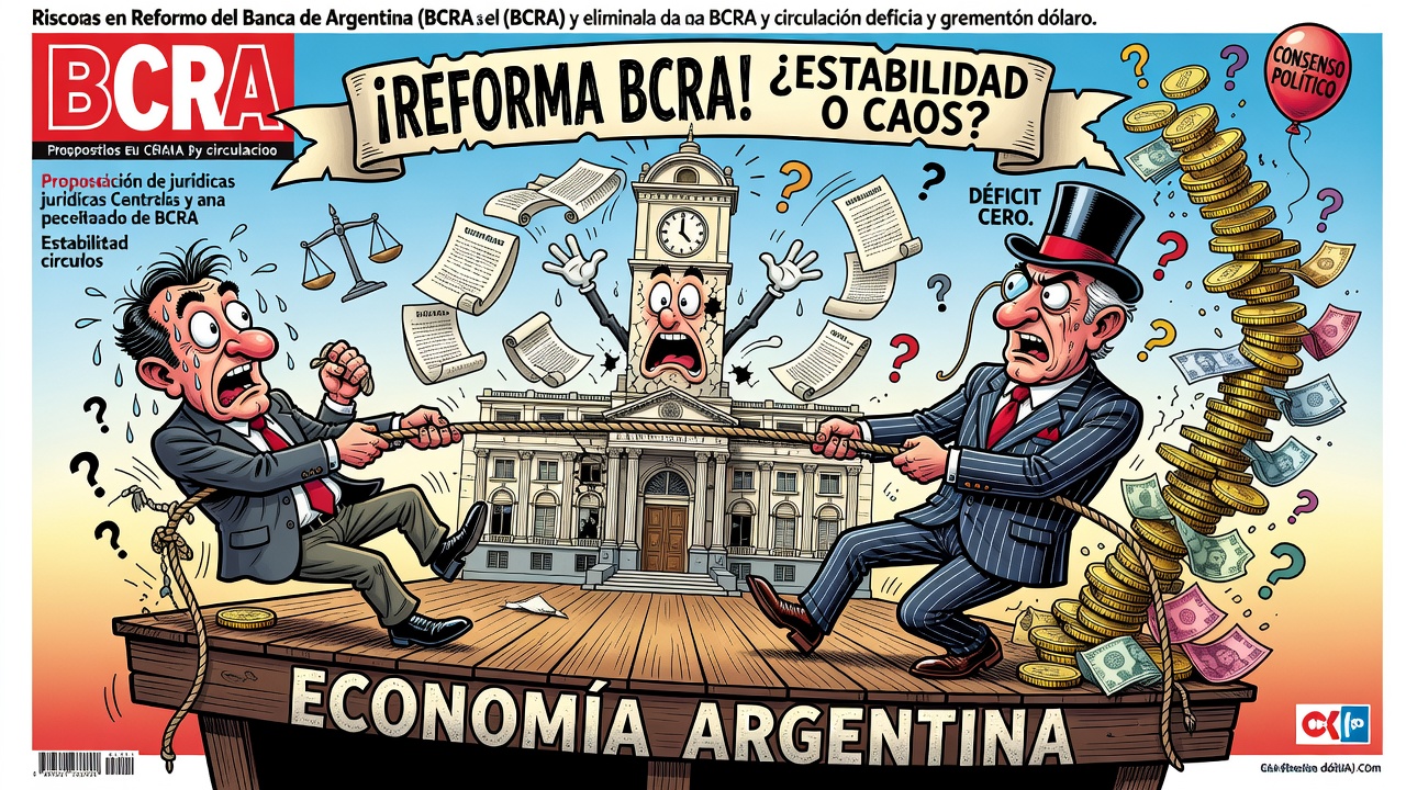 Análisis advierte sobre riesgos en reforma del BCRA y eliminación del déficit