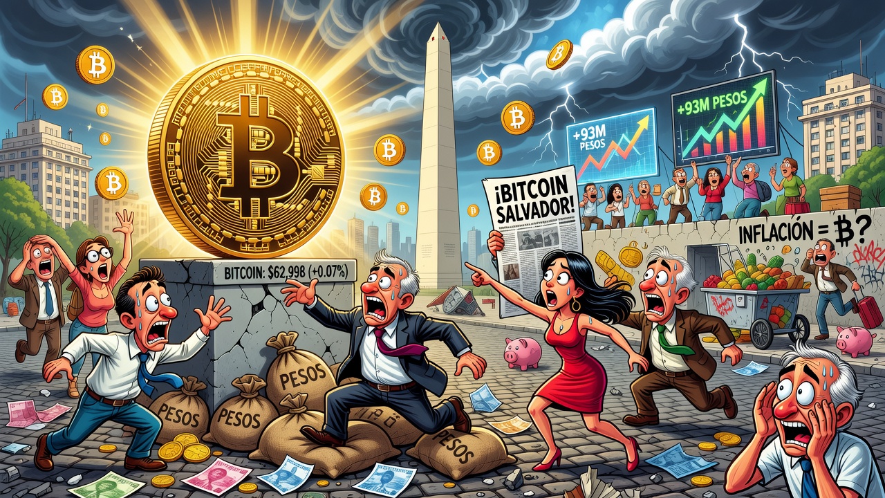 Bitcoin cotiza cerca de los 63.000 dólares y crece su interés en Argentina