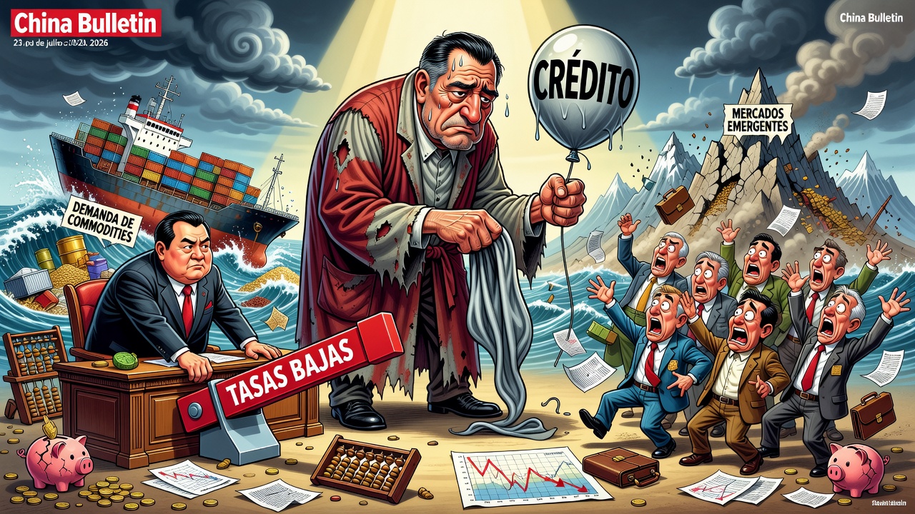 Image for China registra caída histórica del crédito pese a bajas tasas del PBOC