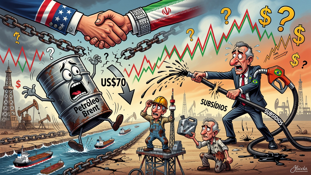 Petróleo Brent cae cerca de US$70 por acuerdo EE.UU.-Irán y Brasil ajusta subsidios a combustibles