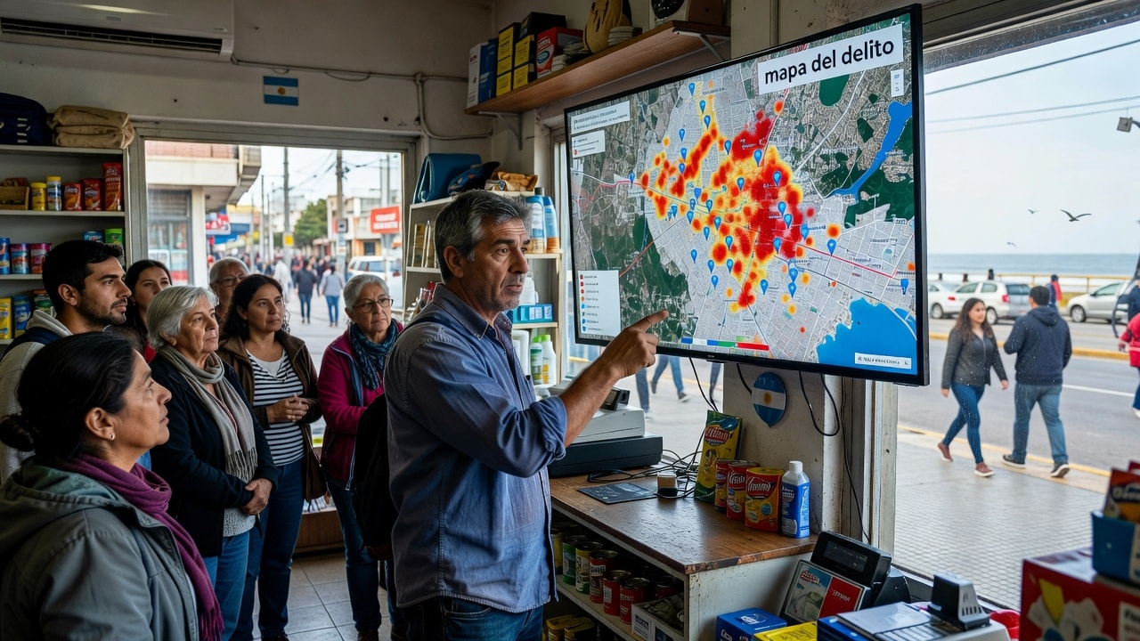 Comerciante creó con IA un mapa del delito que consulta toda la ciudad en Mar del Plata