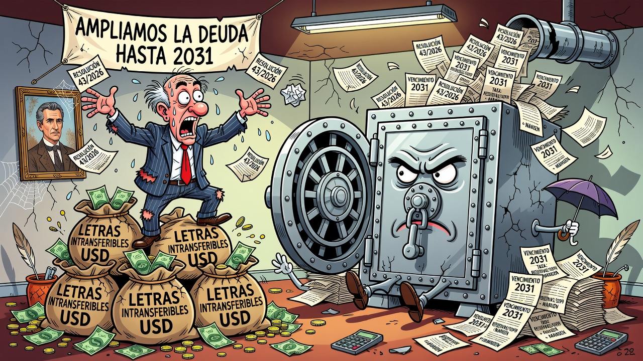 Economía amplía emisión de letra intransferible al BCRA por USD 37 millones