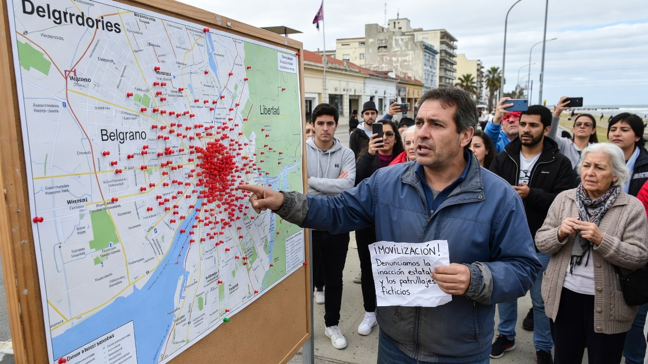 Mapa ciudadano expone récord histórico de robos en Mar del Plata