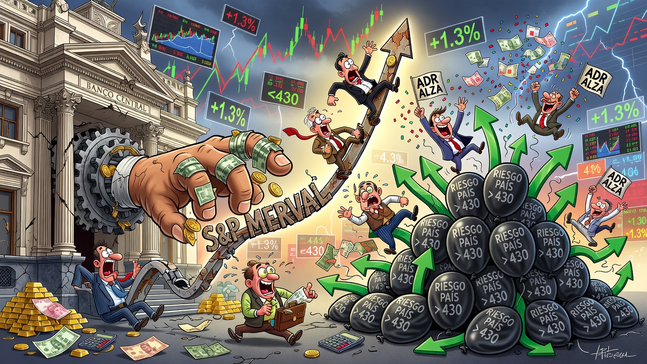 De la mano de los bancos, el S&P Merval ganó 1,3% mientras el riesgo país cerró abajo de los 430 puntos