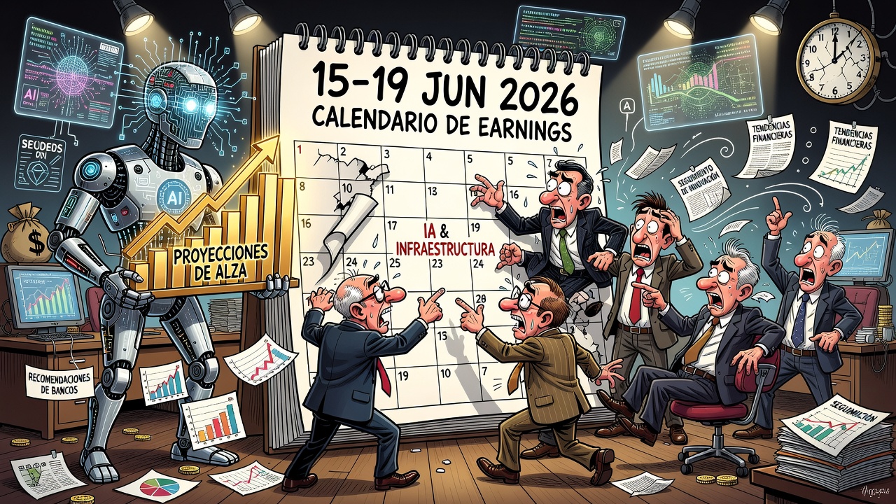 Calendario de earnings de la semana del 15 al 19 de junio de 2026 con foco en sectores de IA