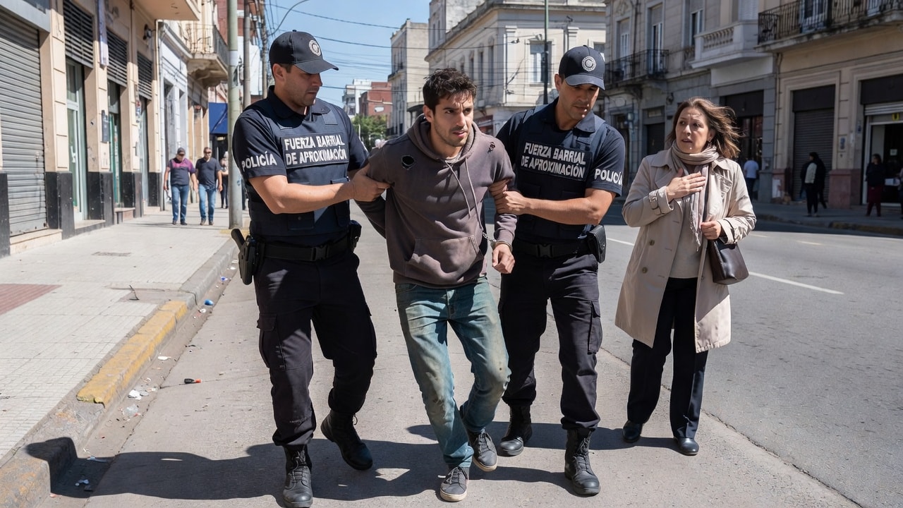 Aprehendieron a un hombre tras intentar asaltar a una mujer en la vía pública