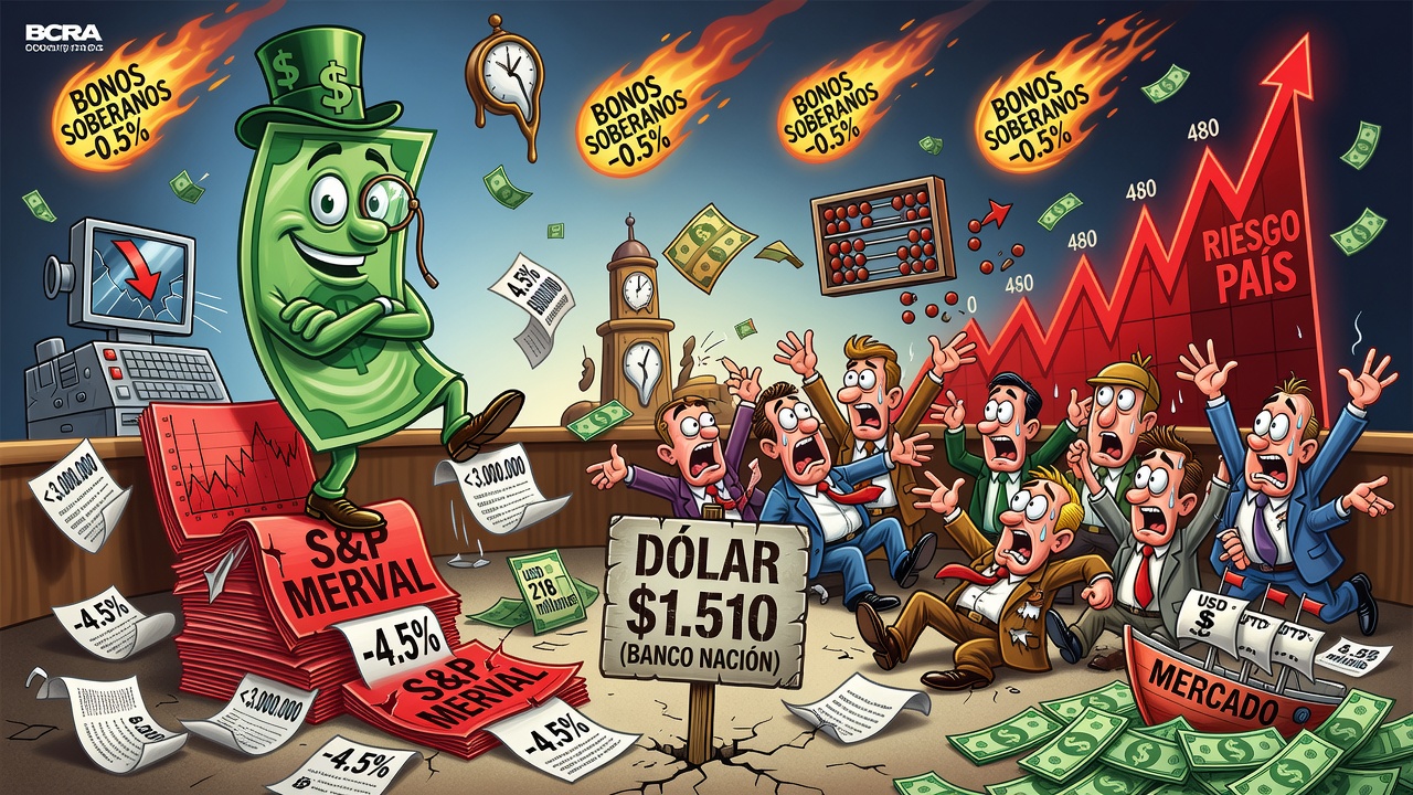 Semana financiera: el dólar se mantuvo estable y cayeron las acciones y los bonos