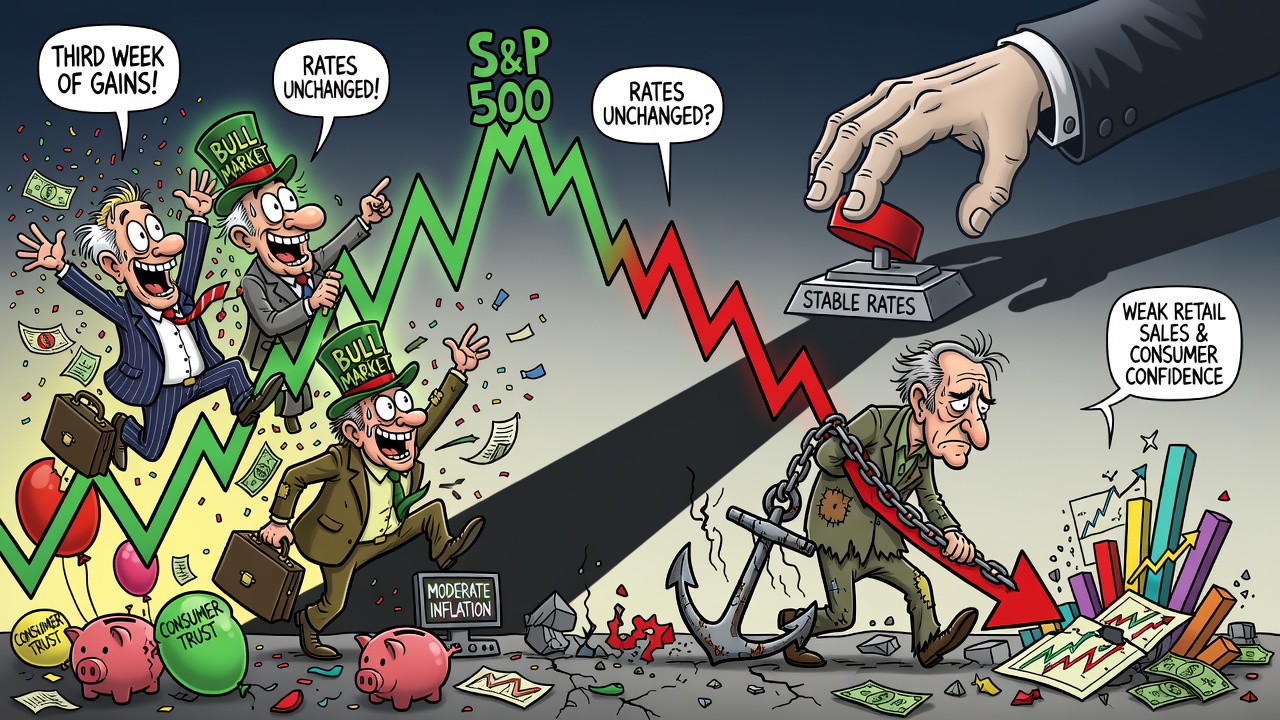 S&P 500 completa tercera semana consecutiva de alzas por expectativas de tasas estables de la Fed