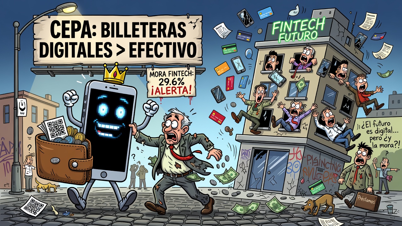 Image for Billeteras digitales ya superan al efectivo según informe de CEPA