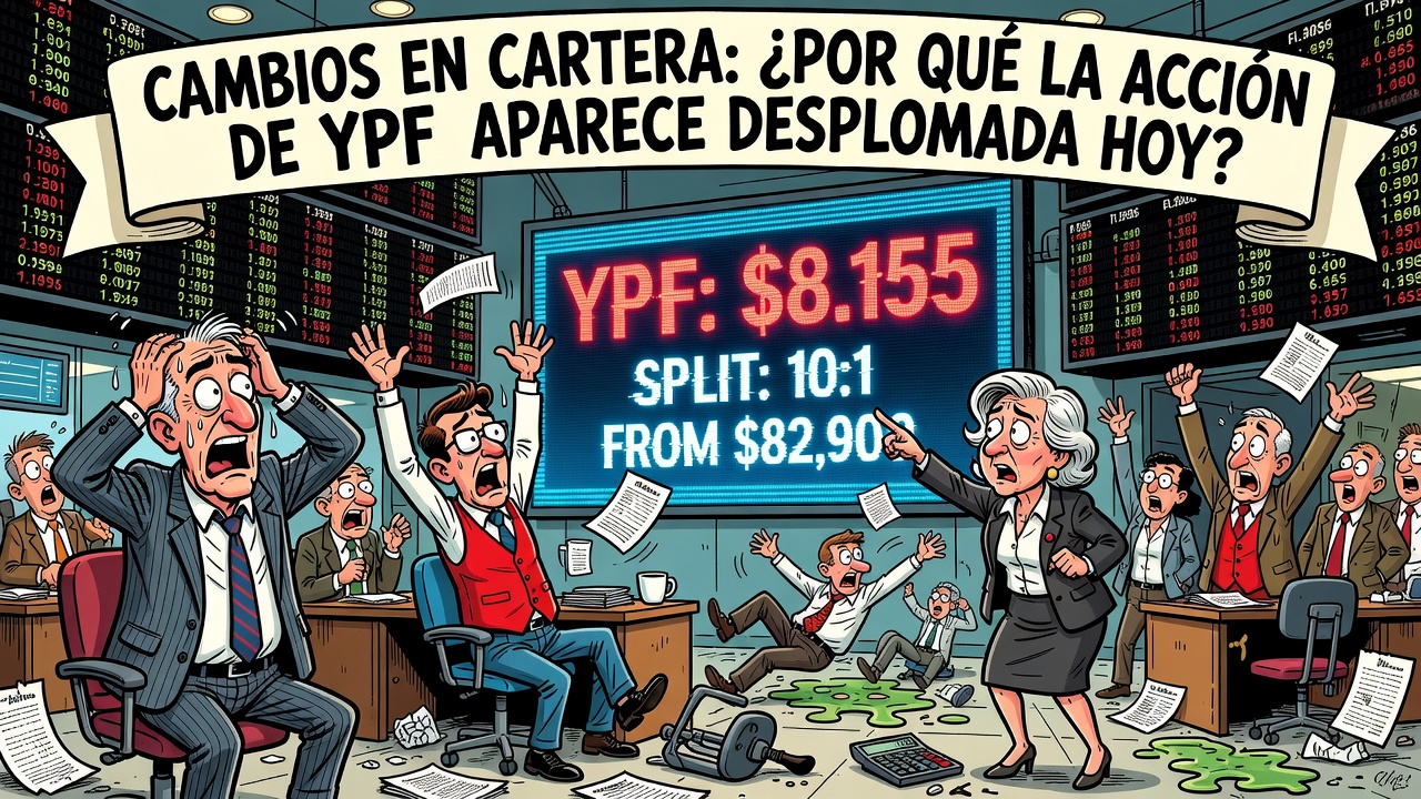 Image for Cambios en cartera: por qué hoy la acción de YPF aparece desplomada en las pantallas