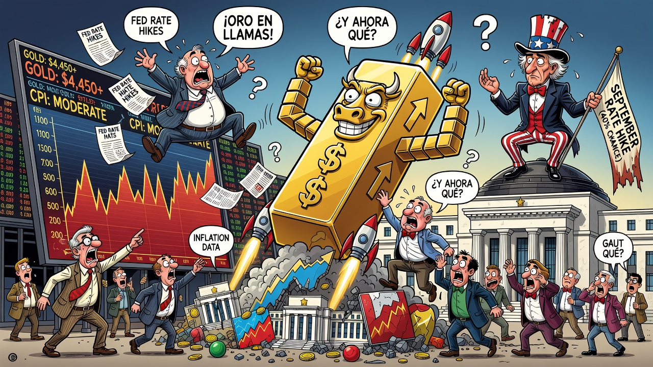 Oro avanza a máximos de más de dos meses tras datos moderados de inflación en EE.UU.