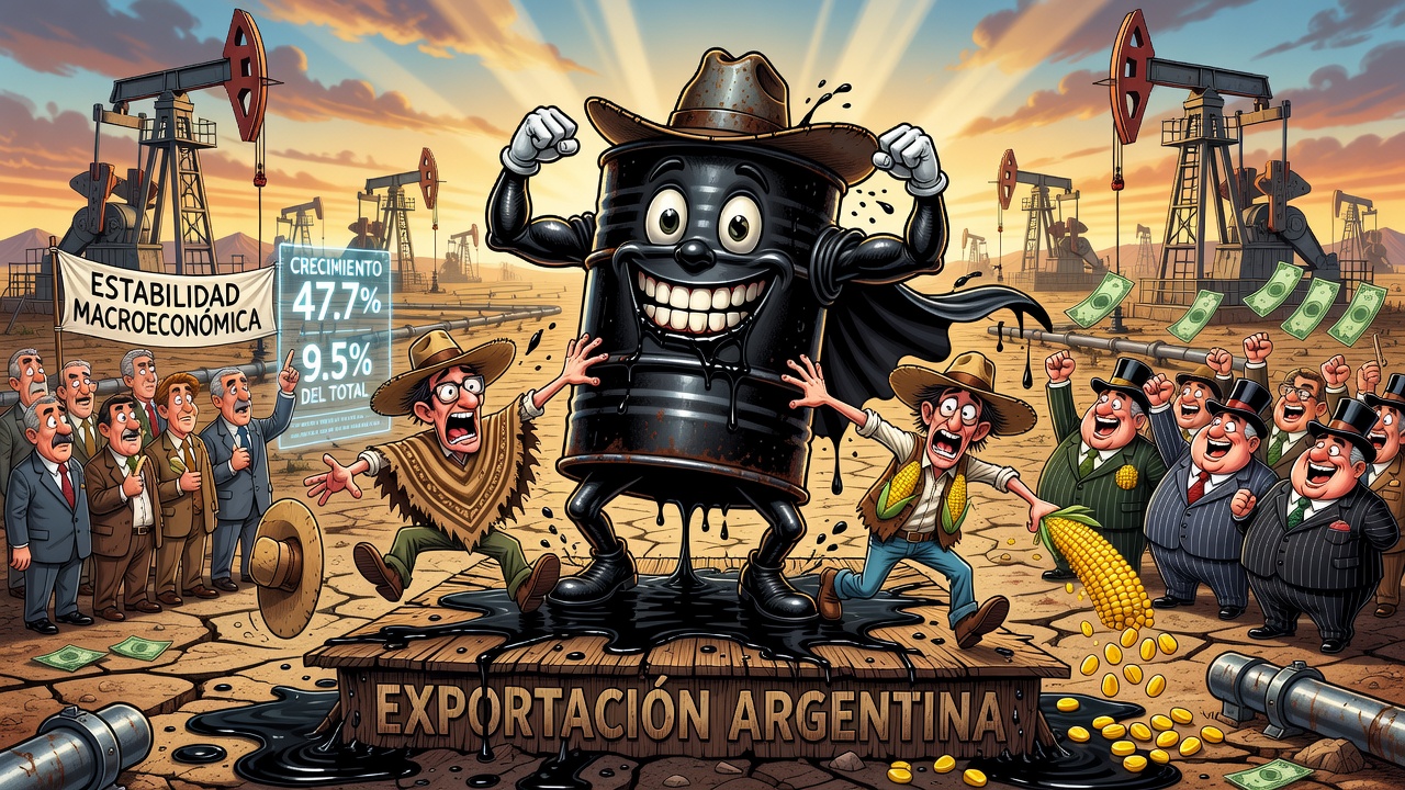 El petróleo crudo se convirtió en el principal producto de exportación de Argentina
