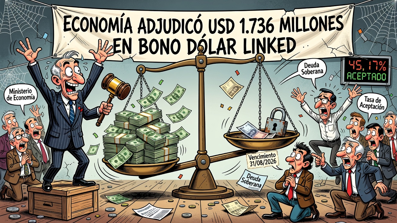 Image for Economía adjudicó USD 1.736 millones en Bono Dólar Linked