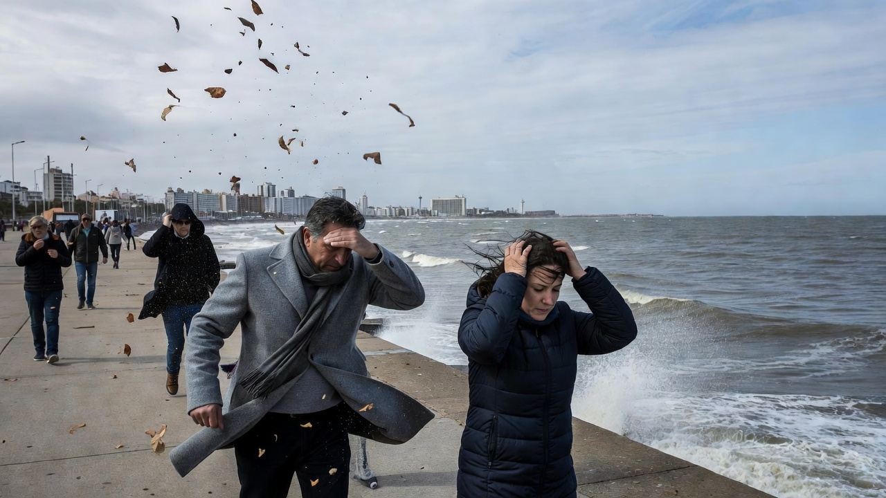 Sube la temperatura en Mar del Plata pero con vientos fuertes
