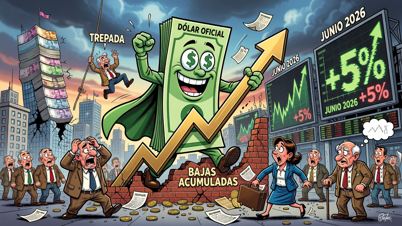 El dólar oficial completó su segunda semana consecutiva al alza y sube casi 5% en junio