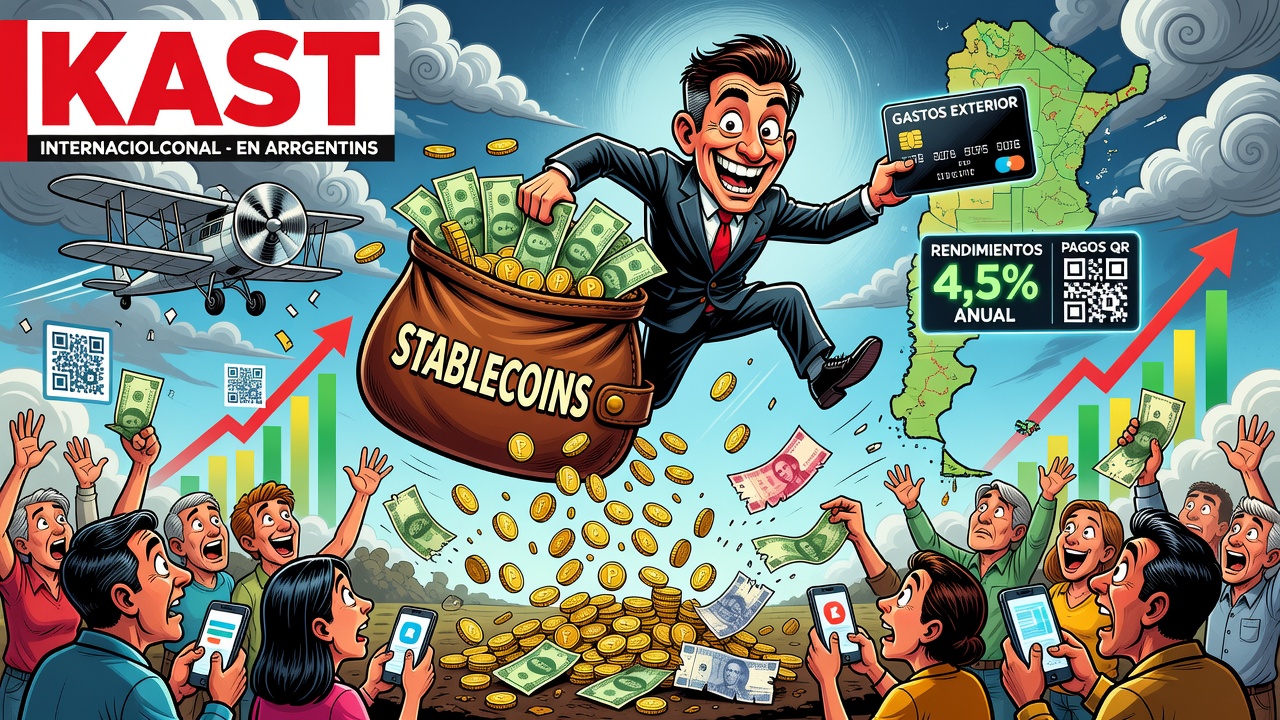 Kast desembarca en Argentina con billetera de stablecoins y rendimientos anuales