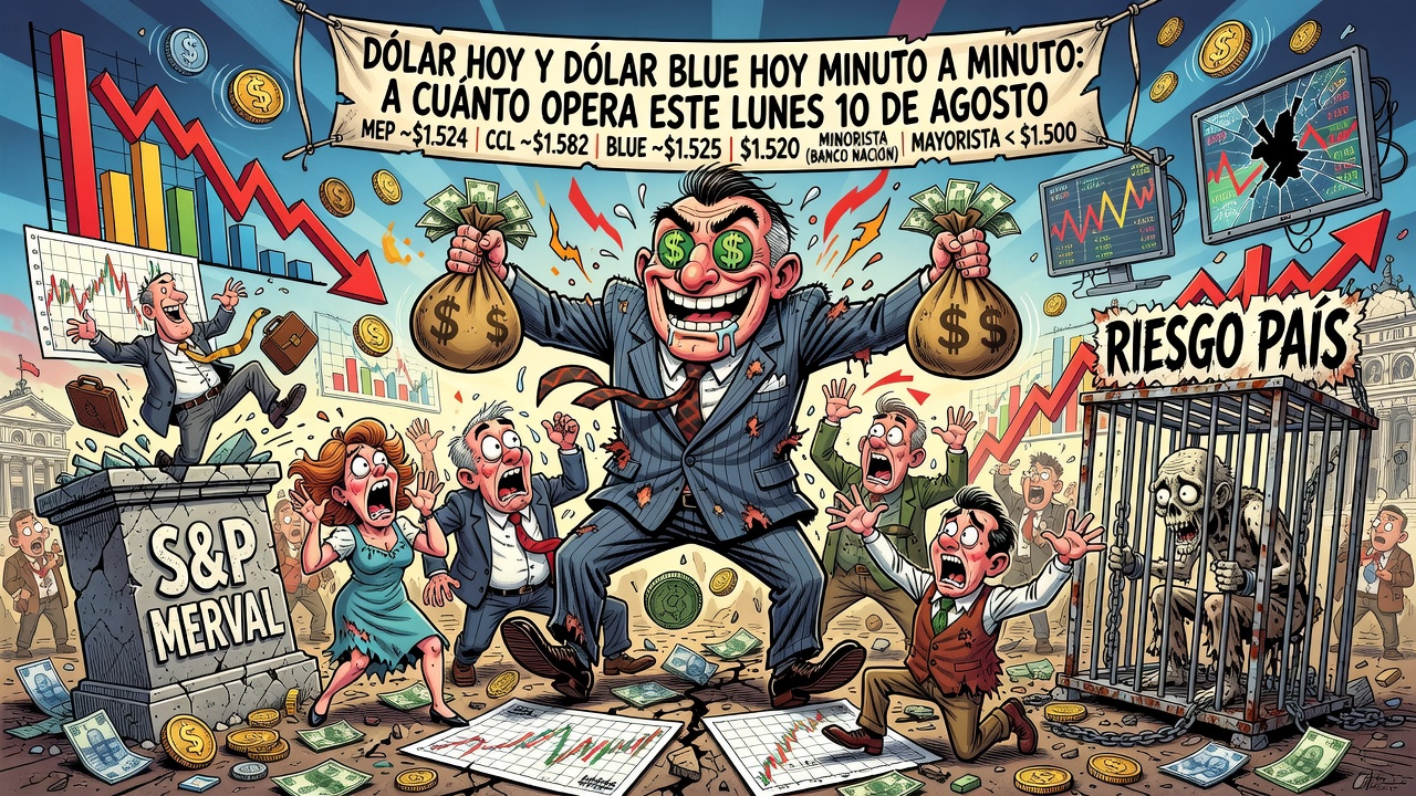 Image for Dólar hoy y dólar blue hoy minuto a minuto: a cuánto opera este lunes 10 de agosto
