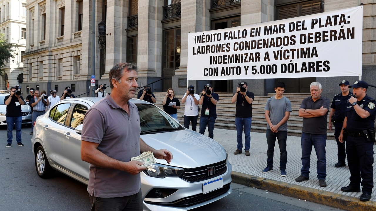 Inédito fallo en Mar del Plata: ladrones condenados deberán indemnizar a su víctima con un auto y 5.000 dólares