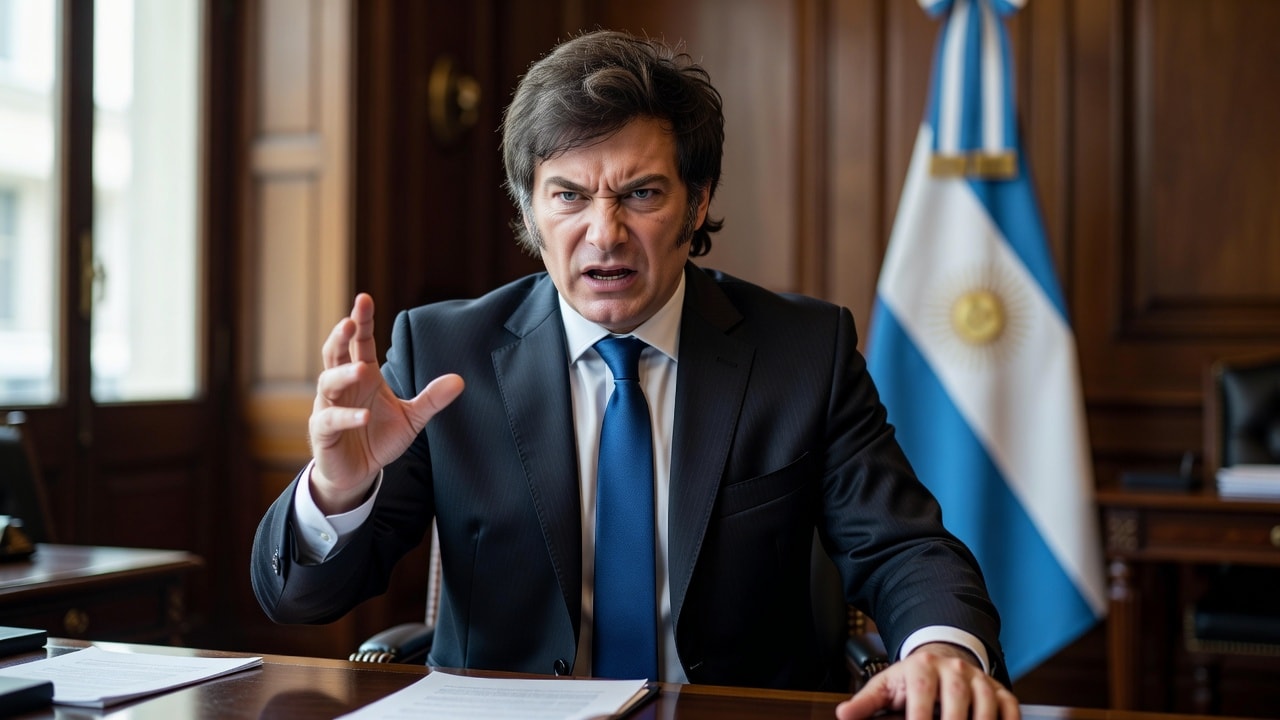 Milei defendió la cadena nacional sobre Malvinas con un explosivo mensaje: “Mier… humanas”