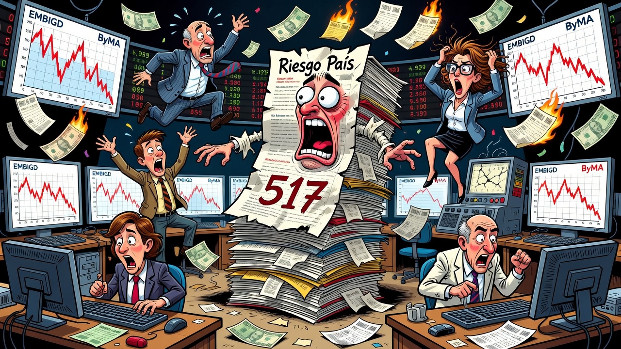 Riesgo país se ubicó en torno a los 507-511 puntos básicos