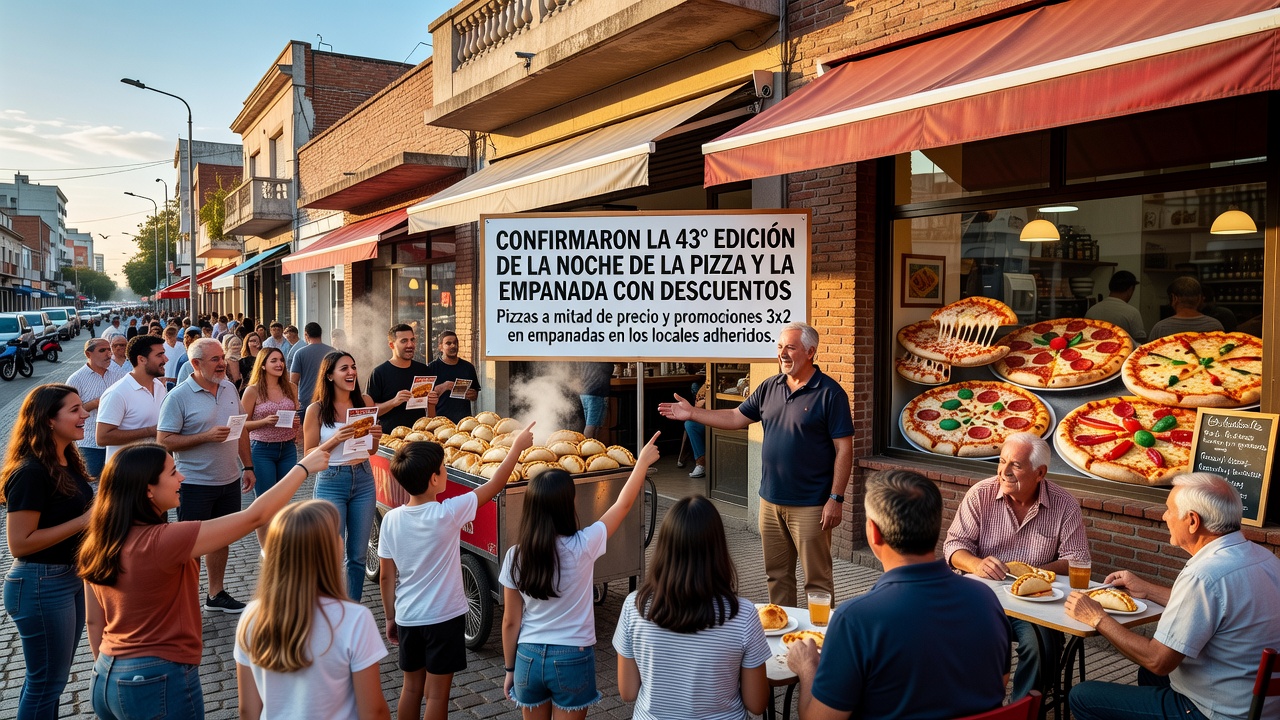 Confirmaron la 43° edición de la Noche de la Pizza y la Empanada con descuentos