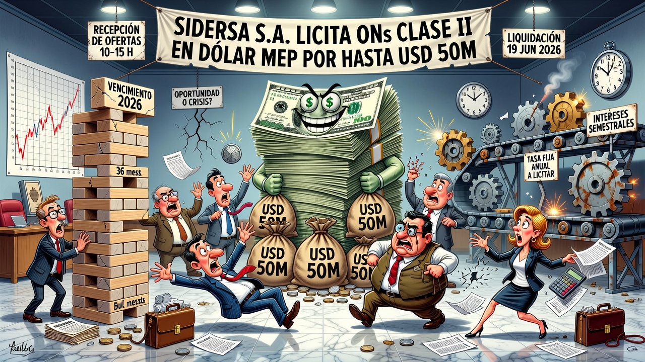 SIDERSA SA licita ONs Clase II en dólar MEP por hasta USD 50 millones