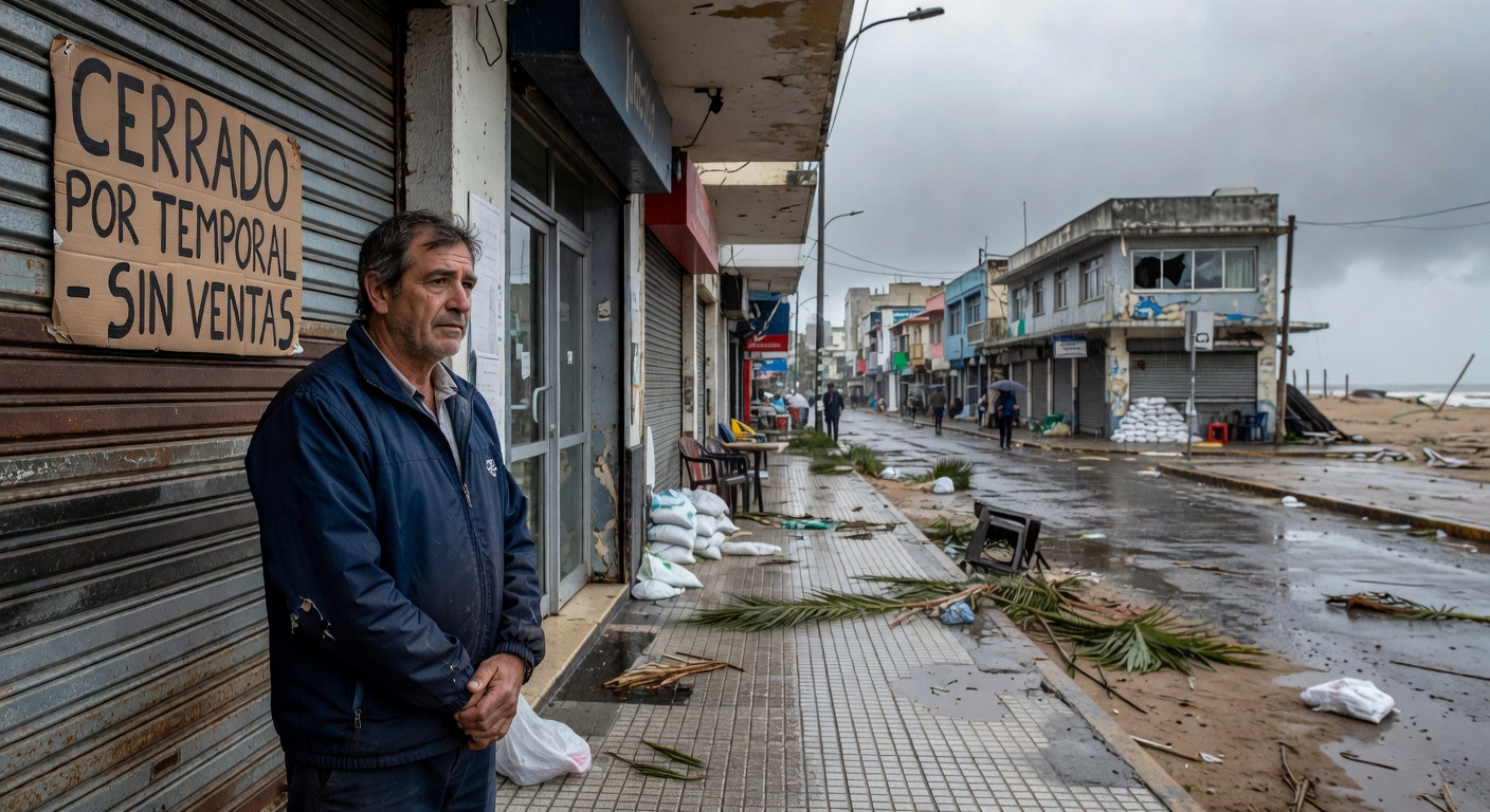 La actividad comercial se derrumba en Mar del Plata tras el temporal