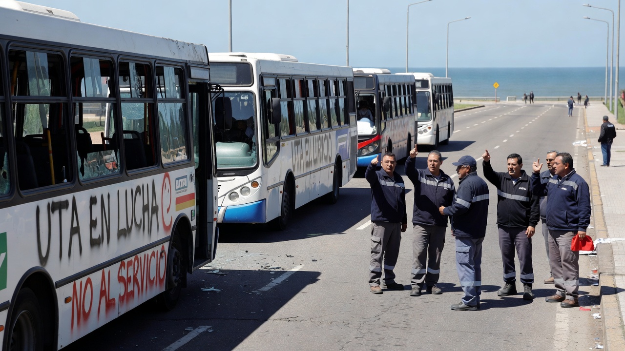 Los colectivos dejaron de circular en Mar del Plata por destrozos en unidades