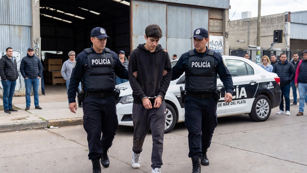 Aprehendieron a un adolescente de 15 años tras un robo a mano armada en Mar del Plata