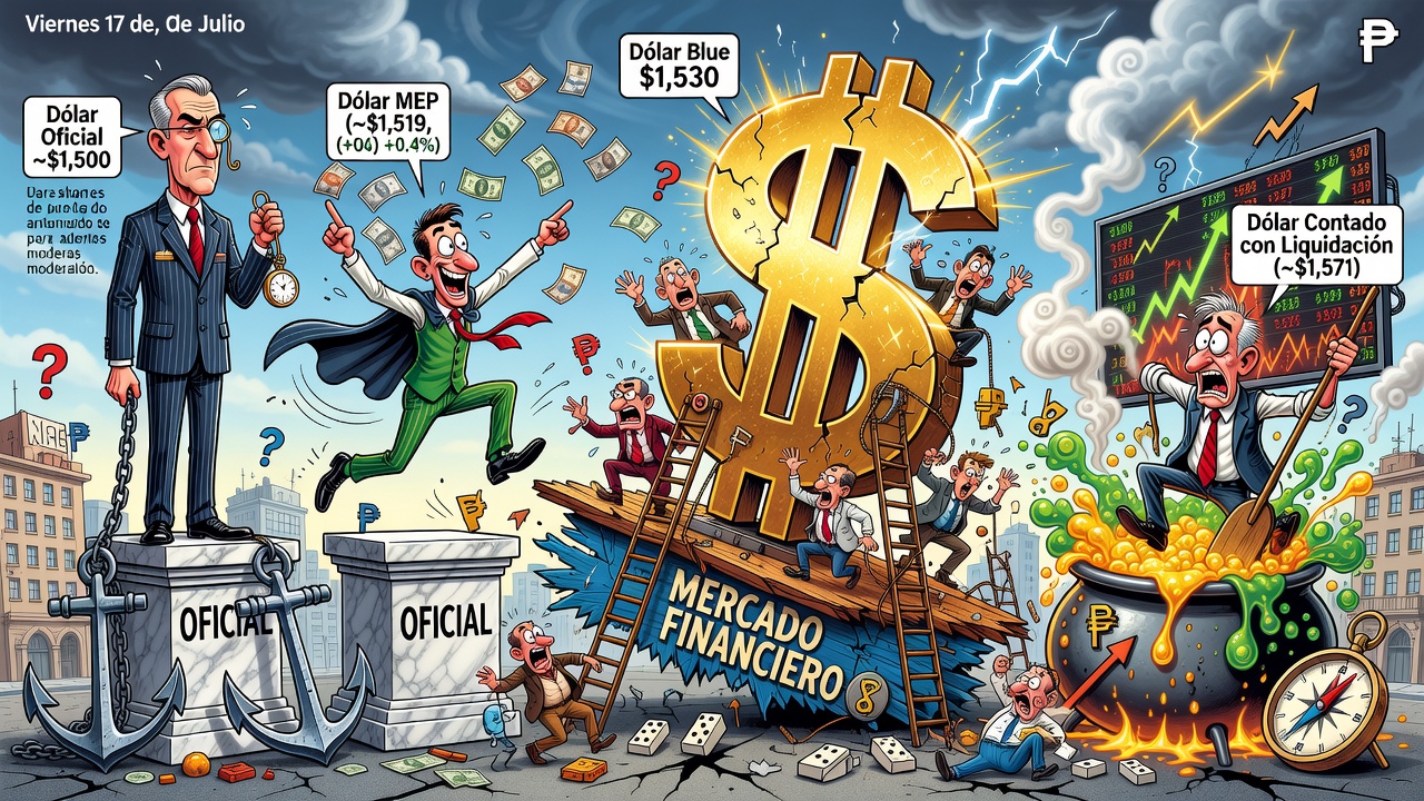 Cotizaciones del dólar financiero este viernes 17 de julio