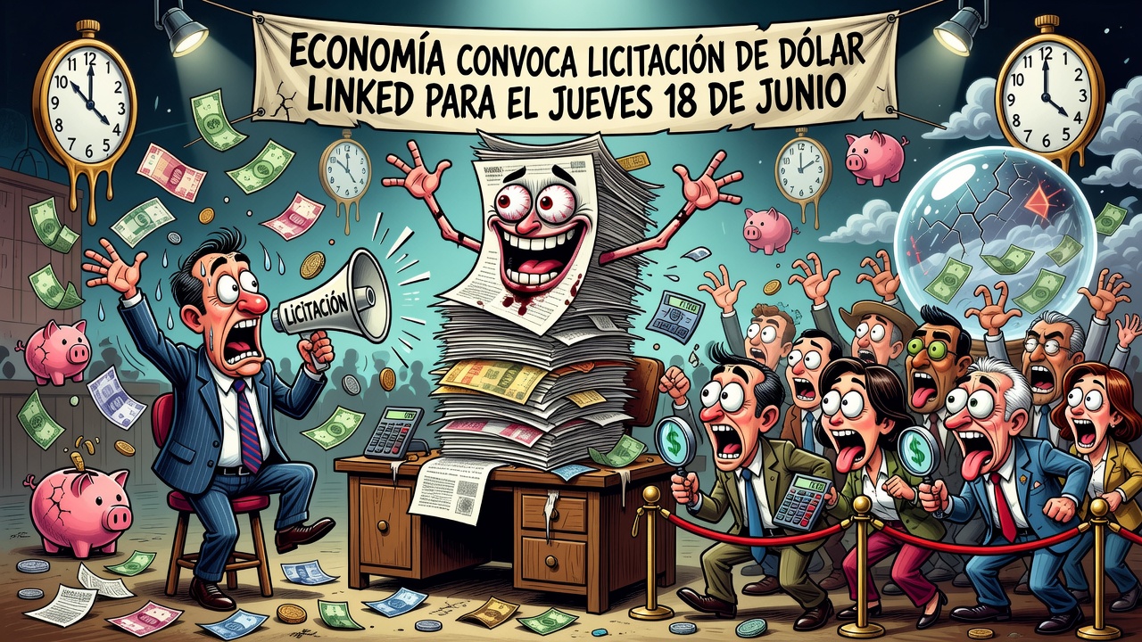 Image for Economía convoca licitación de Dólar Linked para el jueves 18 de junio