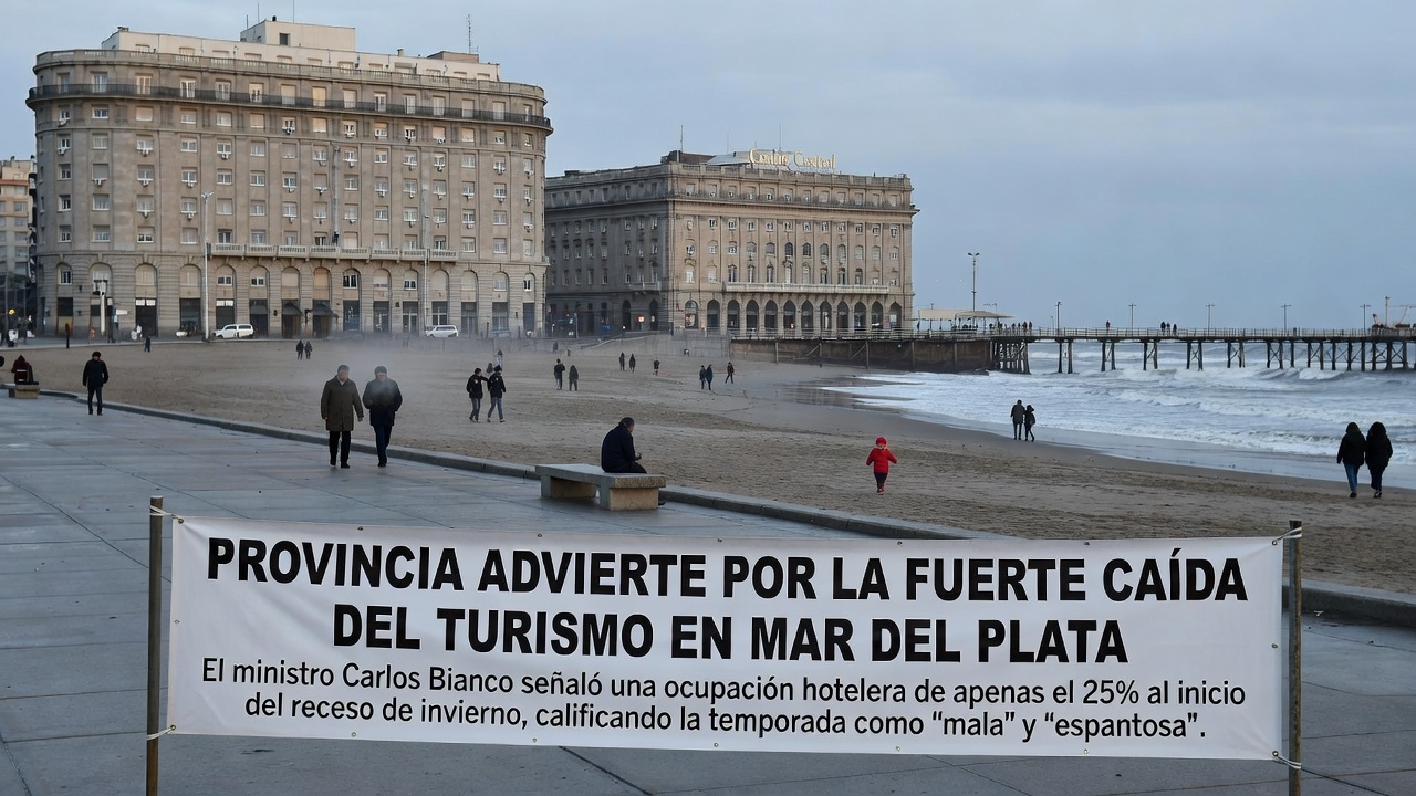 "Es una mala temporada de invierno": Provincia advirtió por la fuerte caída del turismo en Mar del Plata