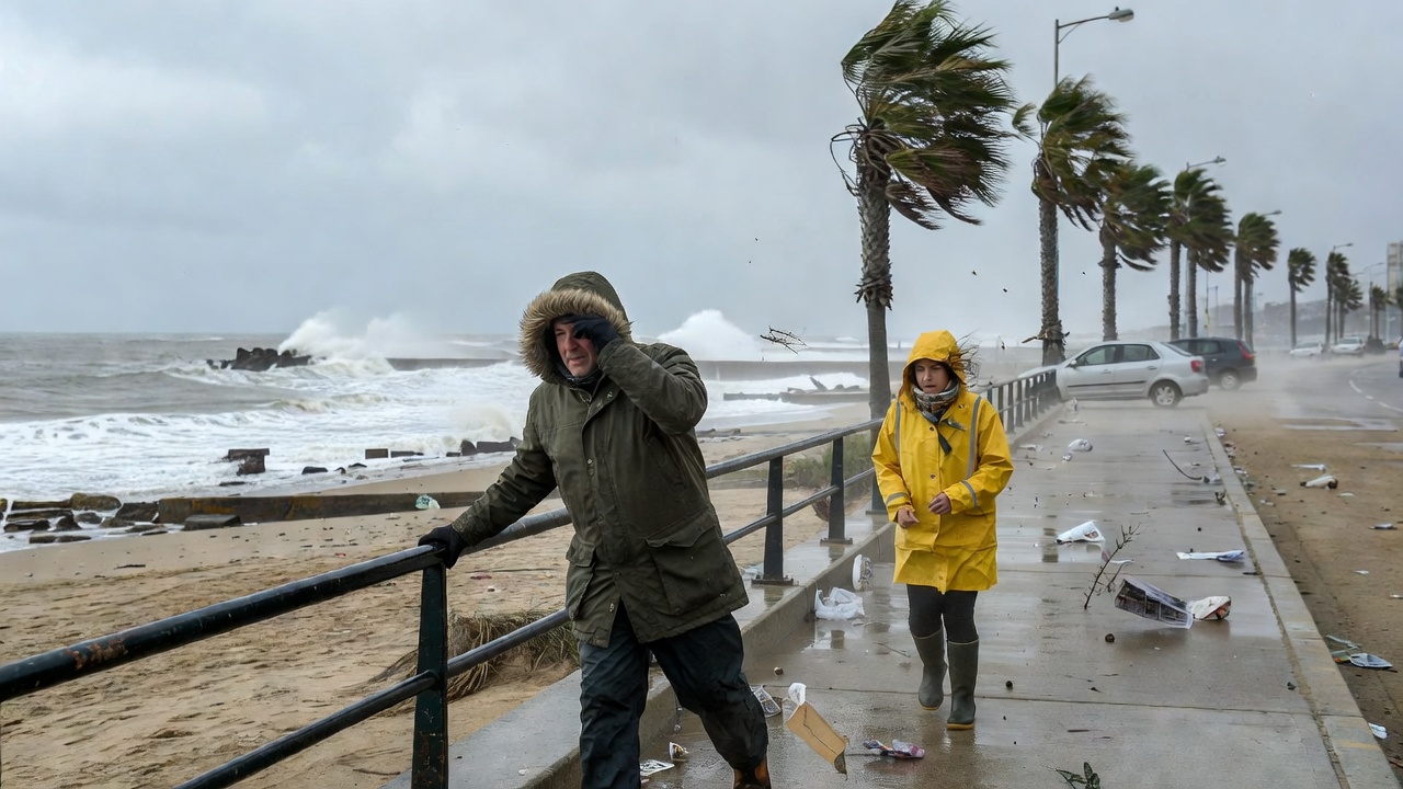 SMN emitió alerta amarilla por fuertes vientos para Mar del Plata