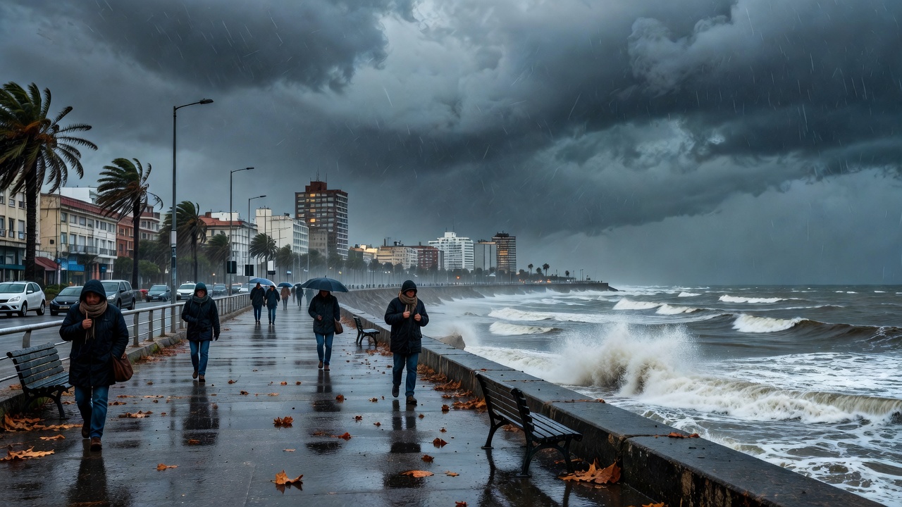 Sigue el frío y se suman las lluvias: el pronóstico de este martes en Mar del Plata