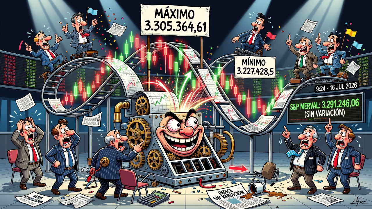 El S&P Merval se mantiene en 3.291.246 puntos según actualización del 16 de julio