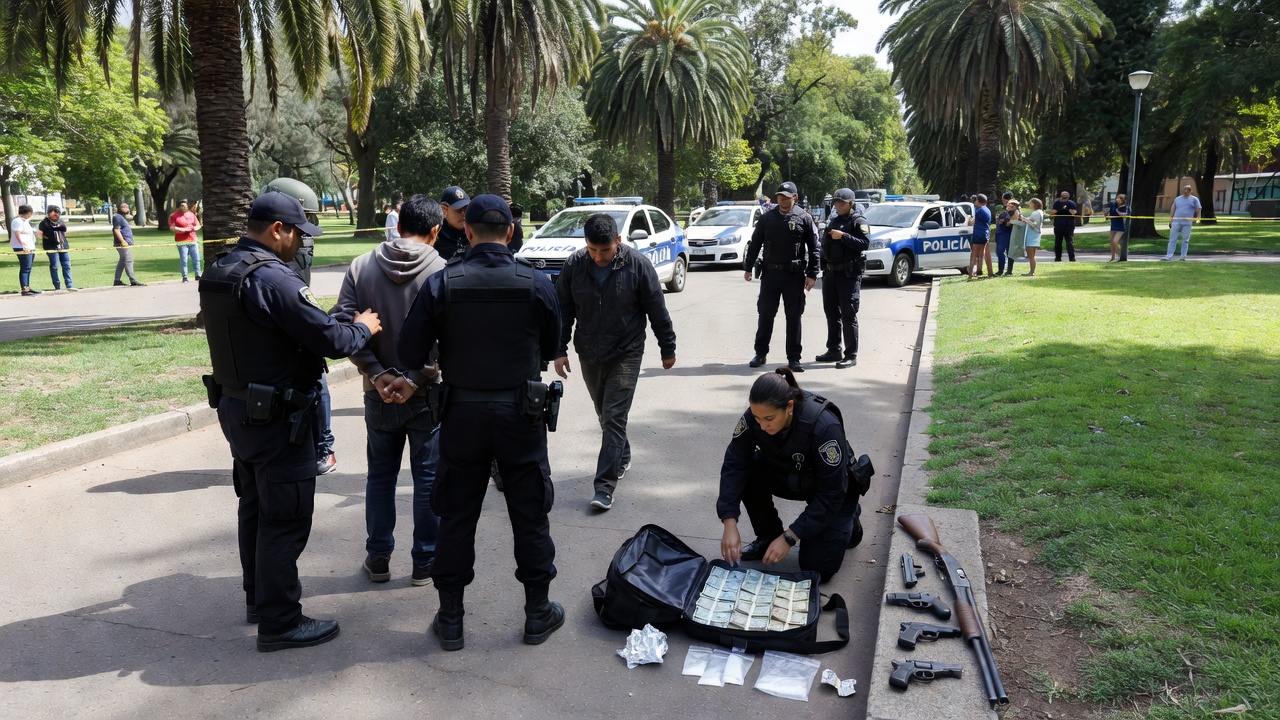 Desarticulan clan narco en Parque Palermo con detenciones y secuestro de drogas
