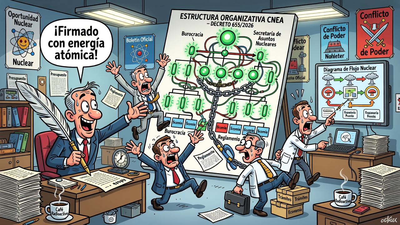 Image for Aprueban la estructura organizativa de la Comisión Nacional de Energía Atómica