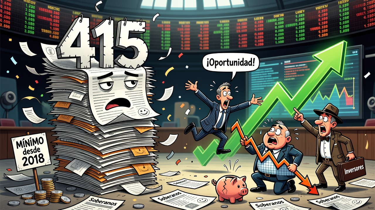 Image for Riesgo país se mantiene en 415 puntos, mínimo desde 2018