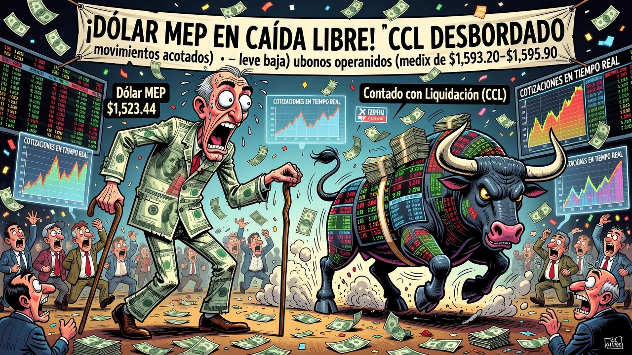 Image for El dólar MEP cotizó en torno a $1.523 y el CCL por encima de $1.593