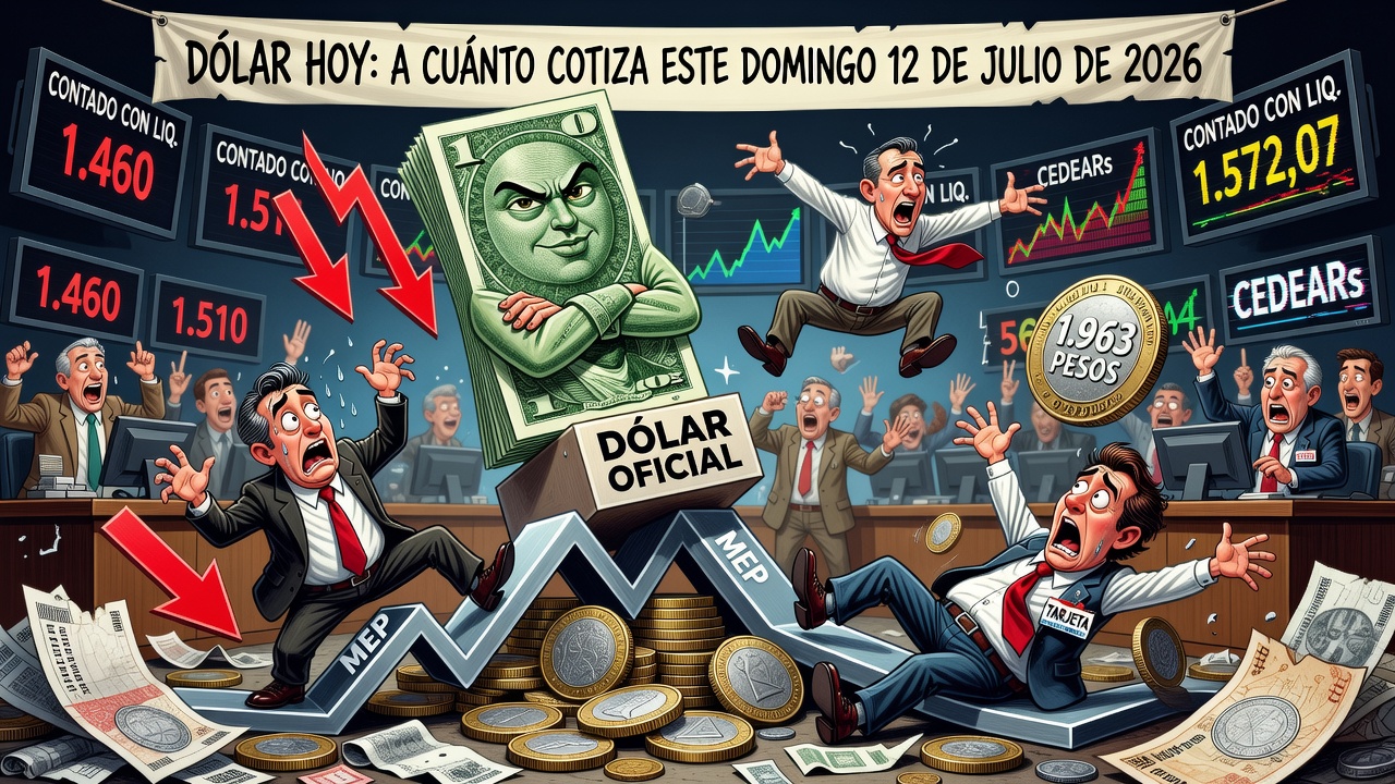 Dólar hoy: a cuánto cotiza este domingo 12 de julio de 2026