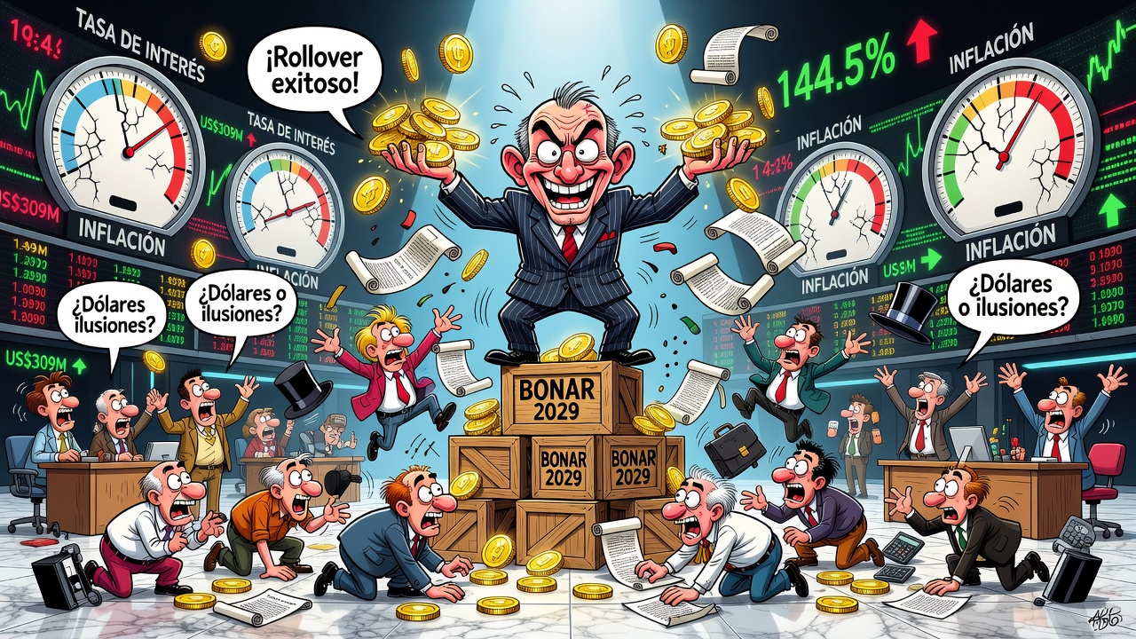 Image for El BCRA logró un rollover del 144,5% y captó US$309 millones en el Bonar 2029